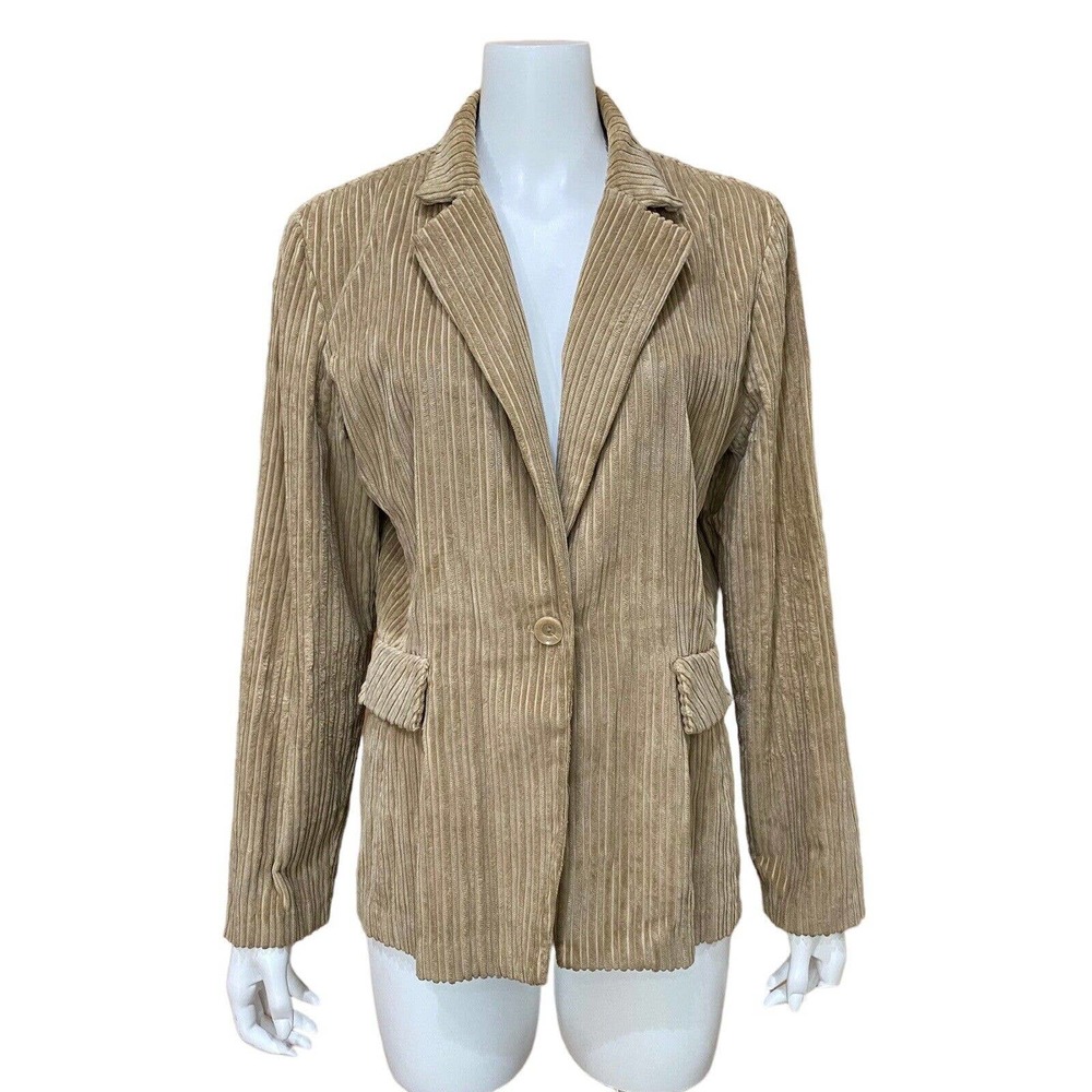 Vintage Corduroy Blazer Suit Jacket Size 12